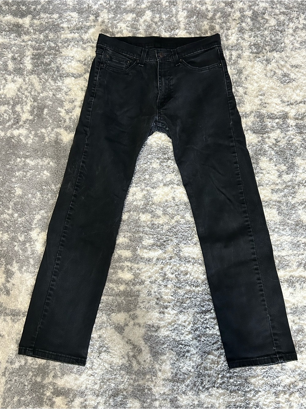 Levi's 505 Men's Black Slim Straight Jeans 30x30